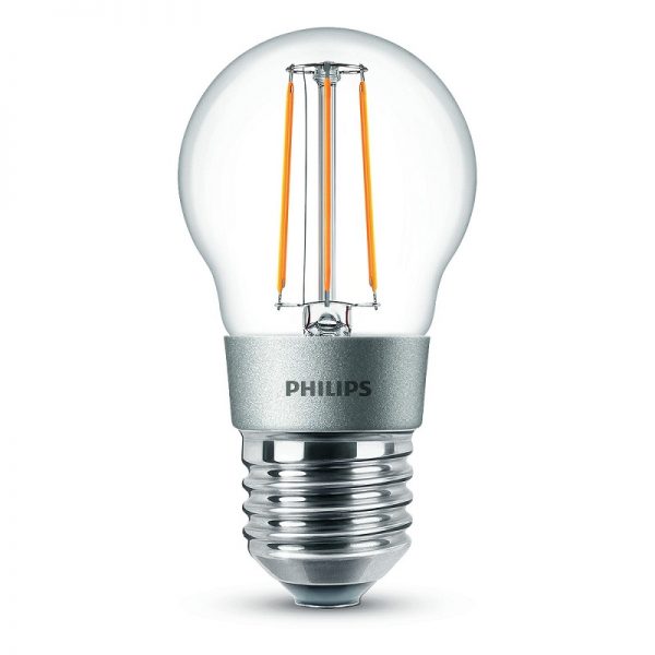 Žarulja LED Philips E27, P45 topla 4,5W gl.dim