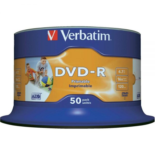 DVD R Verbatim 16x Print Spindle ,komad