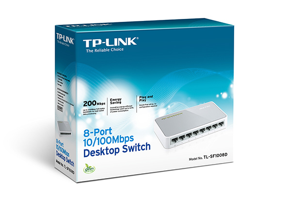 Switch TP-Link TL-SF1008D, 8x10/100Mbps