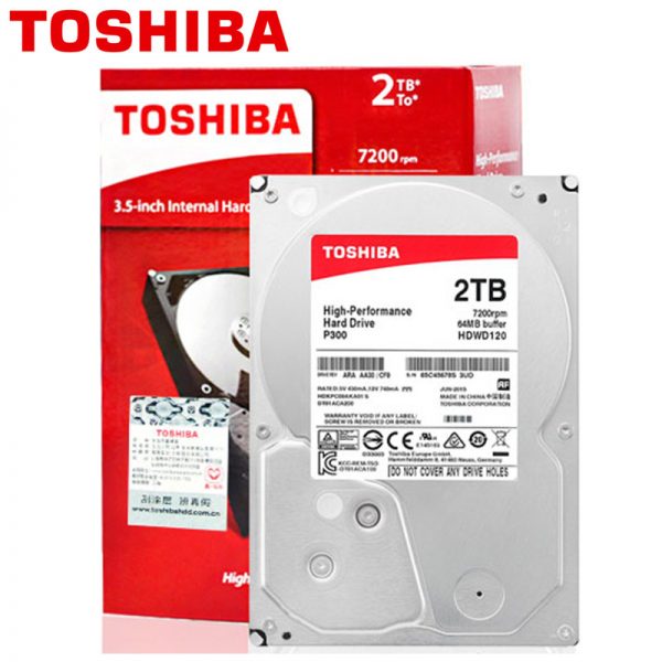 Hard disk Toshiba P300 2TB, 64MB, 7200rpm