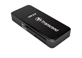 USB card reader Transcend P5 crni