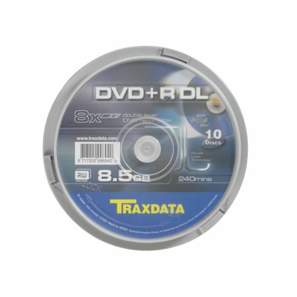 DVD R DL Traxdata 8x spindle printable ,komad