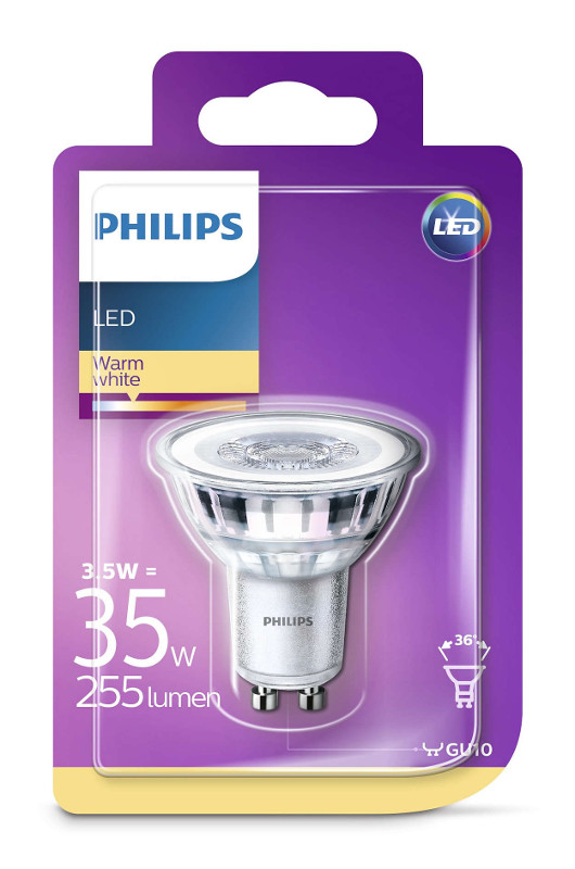 Žarulja LED Philips GU10, topla 3,5W 36 st.